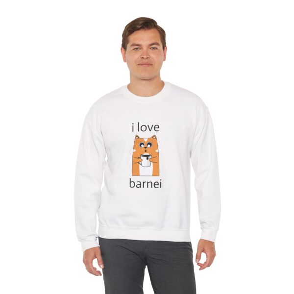 I Love Barnei Unisex Heavy Blend™ Crewneck Sweatshirt - Image 4