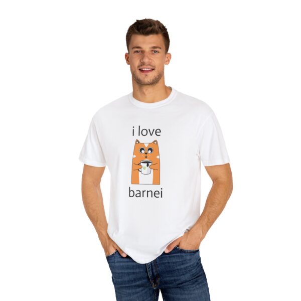 I Love Barnei Unisex Garment-Dyed T-Shirt - Fun & Casual Wear - Image 3