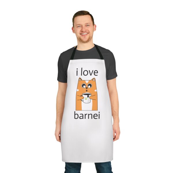 i love barnei Funny Cat Apron with 5-Color Straps - Ideal Gift for Pet Lovers & Chefs - Image 2