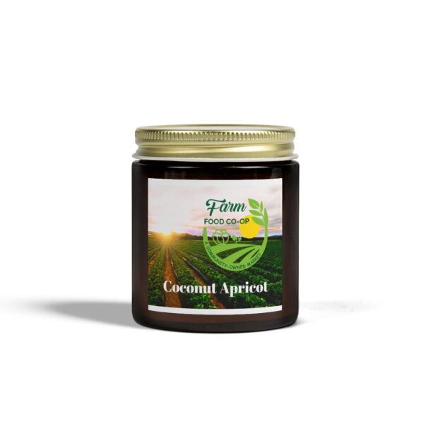 Coconut Apricot Scented Candle - Eco-Friendly 4oz & 9oz - Image 2