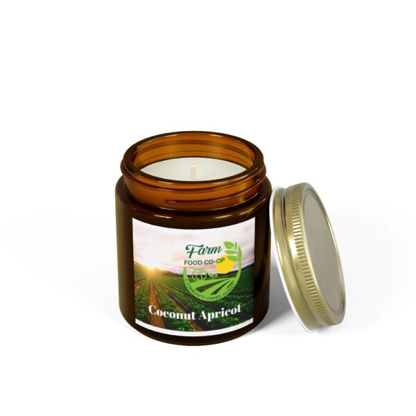 Coconut Apricot Scented Candle - Eco-Friendly 4oz & 9oz - Image 3