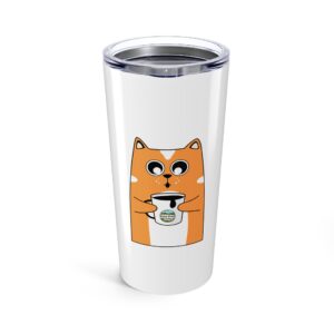 Barni Cute Cat Tumbler 20oz, Funny Cat Lover Gift, Personalized Coffee Mug, Travel Tumbler, Birthday Gift for Cat Owners