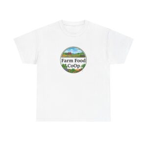 Farm Food Coop Unisex Heavy Cotton Tee - Casual Wear, Farm Apparel, Organic Products, Eco-Friendly Fashion, Gift for Foodies